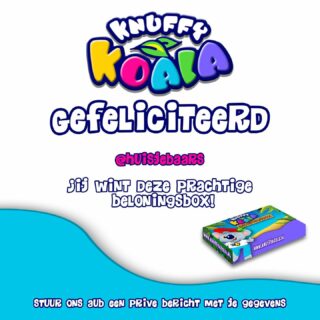 Gefeliciteerd @huisjebaars! Jij wint de beloningsbox! Stuur ons een privé berichtje met je gegevens en wij sturen de box zo snel mogelijk naar je toe! 

Let op; voor de andere deelnemers. Zaterdag komt er nog een hele leuke win actie online!

Veel succes en veel plezier!